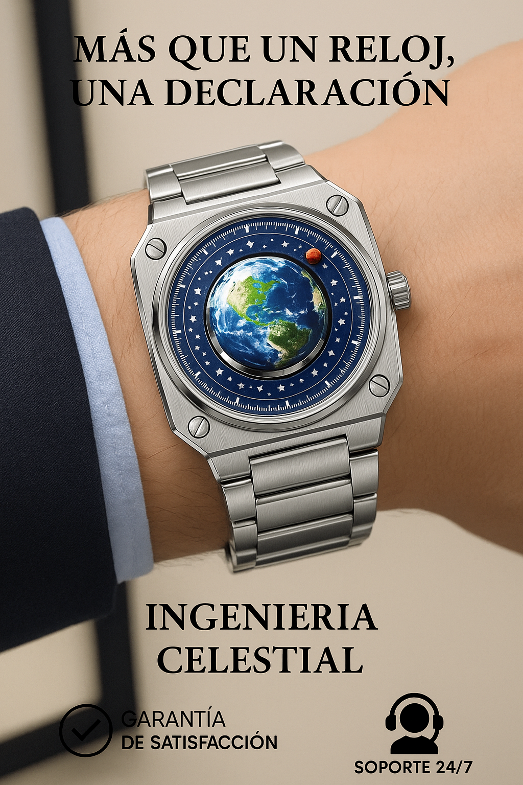 ⏱️ RELOJ JOEFOX TIERRA PULSO METÁLICO – ORIGINAL